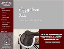 Tablet Screenshot of happyhorsetack.com